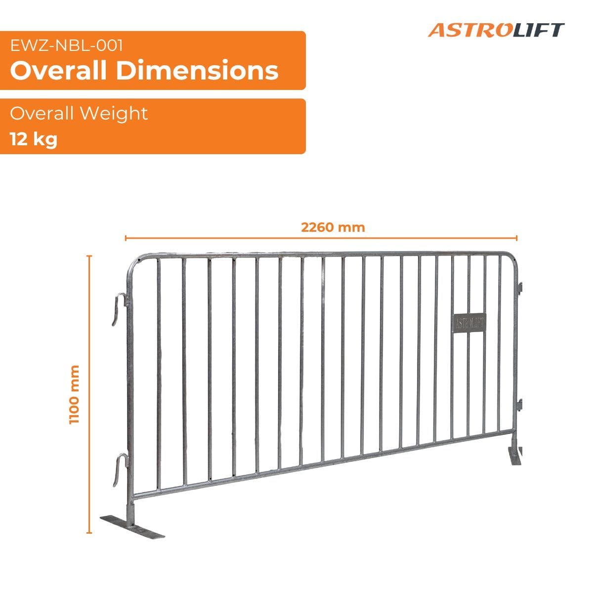 Buy Temporary Galvanised Barriers in Road Cones and Temporary Barriers from Astrolift NZ